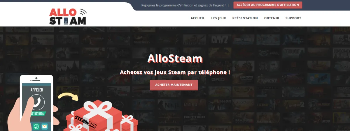 AlloSteam - développé par Florian LEROY