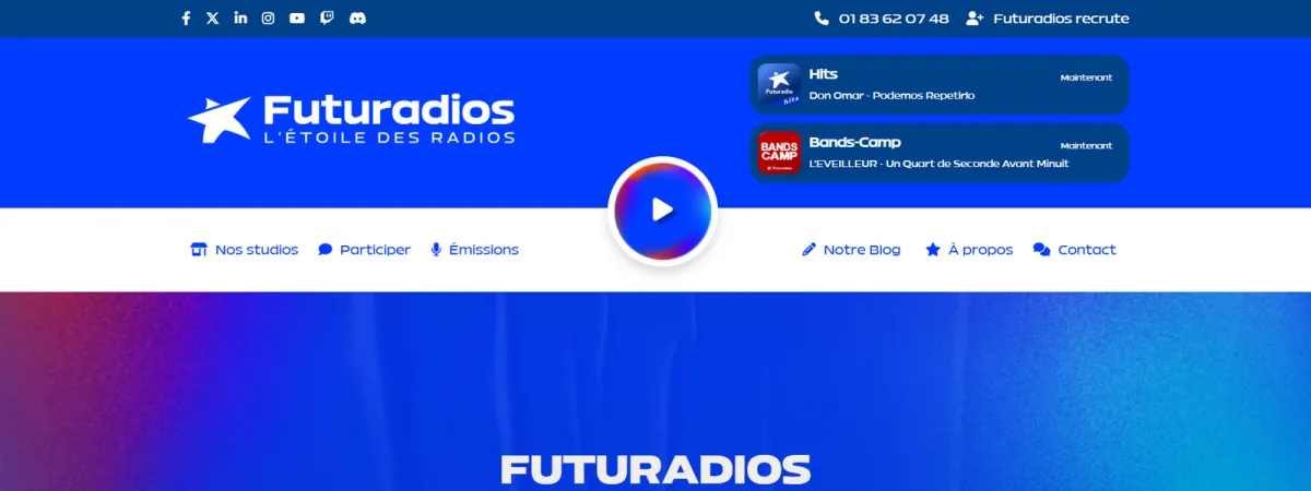 Futuradios - développé par Florian LEROY