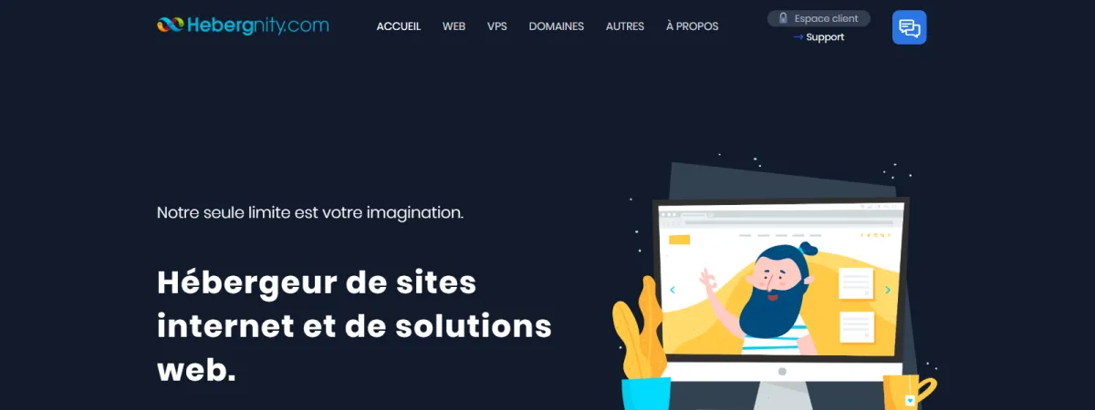 Hebergnity - développé par Florian LEROY
