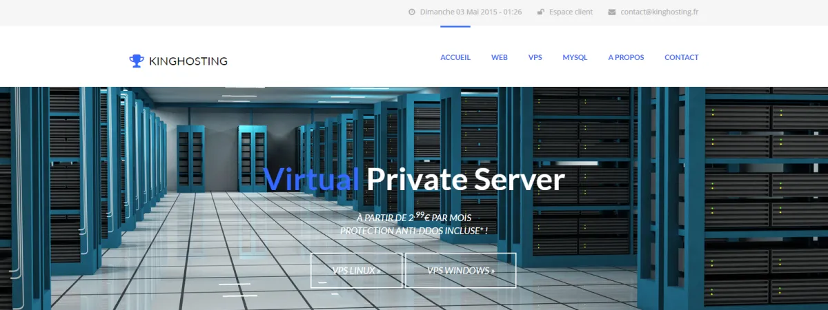 KingHosting - développé par Florian LEROY
